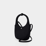 Sac Porté Épaule Holy - Courreges - Satin - Noir