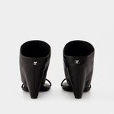 Sandales - Courreges - Cuir - Noir