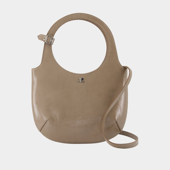 Sac À Main Holy - Courreges - Cuir - Marron