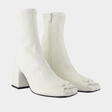 Bottines Reedition - Courreges - Cuir - Blanc