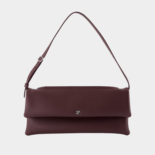 Pochette Cuff - Courreges - Cuir - Bordeaux