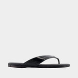 Sandales Vinyl - Courreges - Coton - Noir