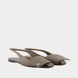 Sandales Fold - Courreges - Cuir - Marron