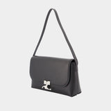 Sac Porté Épaule Icotype - Courreges - Cuir - Noir
