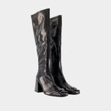 Bottes Reedition Ac Vinyl Boots - Courreges - Synthétique - Noir