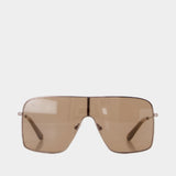 Lunettes De Soleil 24 - Courreges - Métal - Marron