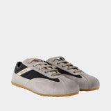 Sneakers Boxe - Alexander McQueen - Cuir - Noir/Gris