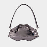 Pochette Manta - Alexander McQueen - Cuir - Argenté