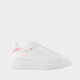 Sneakers Oversized - Alexander McQueen - Cuir - Blanc