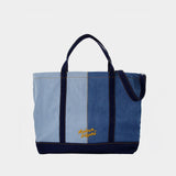 Cabas Fox Head Weekender - Maison Kitsune - Denim - Bleu