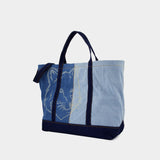 Cabas Fox Head Weekender - Maison Kitsune - Denim - Bleu