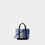 Cabas Fox Head Mini - Maison Kitsune - Denim - Bleu