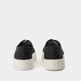 Sneakers Lace Up - Maison Kitsune - Coton - Noir