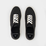 Sneakers Lace Up - Maison Kitsune - Coton - Noir