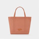 Cabas Fox Head Large - Maison Kitsune - Coton - Rose