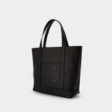 Cabas Fox Head Medium - Maison Kitsune - Cuir - Noir