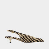 Les Slingbacks Cubisto B - Jacquemus - Cuir - Beige