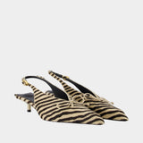 Les Slingbacks Cubisto B - Jacquemus - Cuir - Beige
