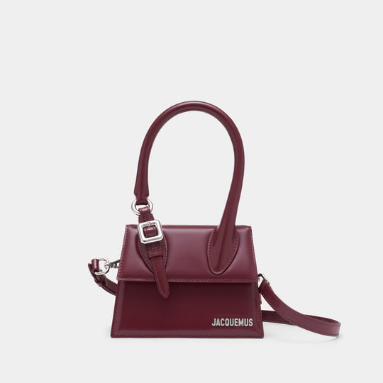 Le Chiquito Moyen Boucle - Jacquemus - Cuir - Bordeaux