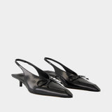 Les Slingbacks Cubisto B - Jacquemus - Cuir - Noir