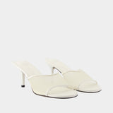 Les Mules Cubisto - Jacquemus - Cuir - Blanc