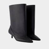 Les Bottes Tourni - Jacquemus - Cuir - Noir