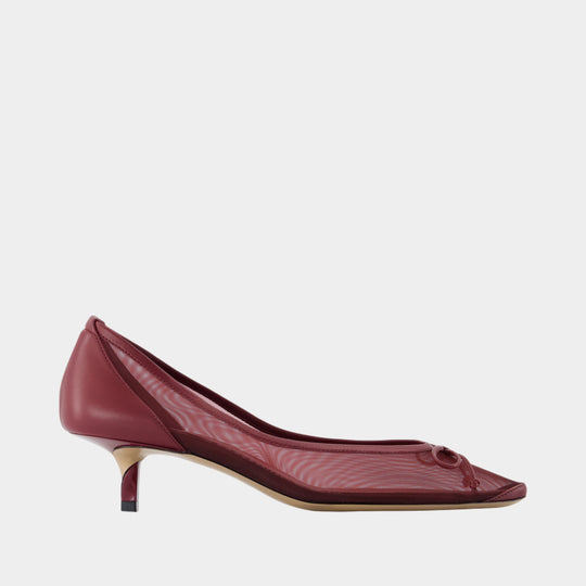 Les Escarpins Tourni B - Jacquemus - Cuir - Bordeaux
