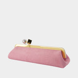 La Pochette Salon - Jacquemus - Cuir - Rose