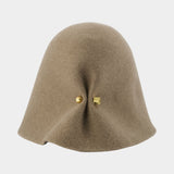 Le Chapeau Cloche - Jacquemus - Laine - Beige