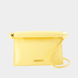 Le Sac Rond Carre - Jacquemus - Cuir - Jaune