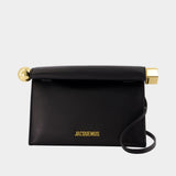 Le Sac Rond Carre - Jacquemus - Cuir - Noir