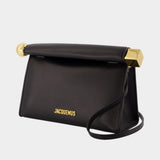 Le Sac Rond Carre - Jacquemus - Cuir - Noir