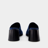 Mules Regenerated Deadstock - Marine Serre - Coton - Bleu Laser