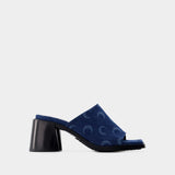 Mules Regenerated Deadstock - Marine Serre - Coton - Bleu Laser