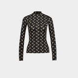 T-Shirt Moon Jersey Second Skin - Marine Serre - Synthétique - Noir