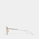 Lunettes De Soleil Bv1466s - Bottega Veneta - Métal - Argenté