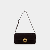 Sac À Bandoulière Moon Baguette - Vanessa Bruno - Cuir - Noir