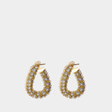 Boucles D'oreilles Hoops - Isabel Marant - Métal - Doré