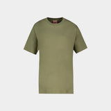 T-Shirt Gots Signature - Kenzo - Coton - Kaki