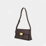 Sac Porté Épaule Simone Small - A.P.C. - Cuir - Marron Foncé