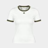 T-Shirt - Courreges - Coton - Blanc