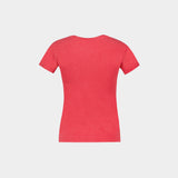 T-Shirt Future Baby Fit Cherry - Ganni - Coton - Rouge