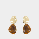 Boucles D'oreilles Tiger Eye Tiered - SELF PORTRAIT - Métal - Multi