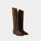 Bottes Aruna - Aeyde - Daim - Moka