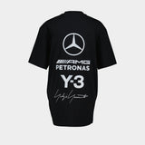 T-Shirt F1 Logo Ss - Y-3 - Coton - Noir
