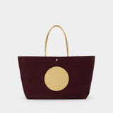 Sac Porté Épaule Ella Twist - Tory Burch - Viscose - Rouge