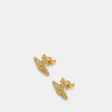 Boucles D'oreilles Grace Stud - Vivienne Westwood - Métal - Doré