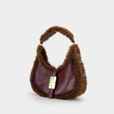 Sac À Main Kat Small Piping - Ganni - Synthétique - Bordeaux