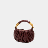 Sac À Main Ebene Mini - Balmain - Cuir - Marron