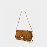 Sac À Bandoulière Rock Western Used - Zadig & Voltaire - Cuir - Marron